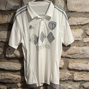 Adidas Sporting KC replica jersey white size Large